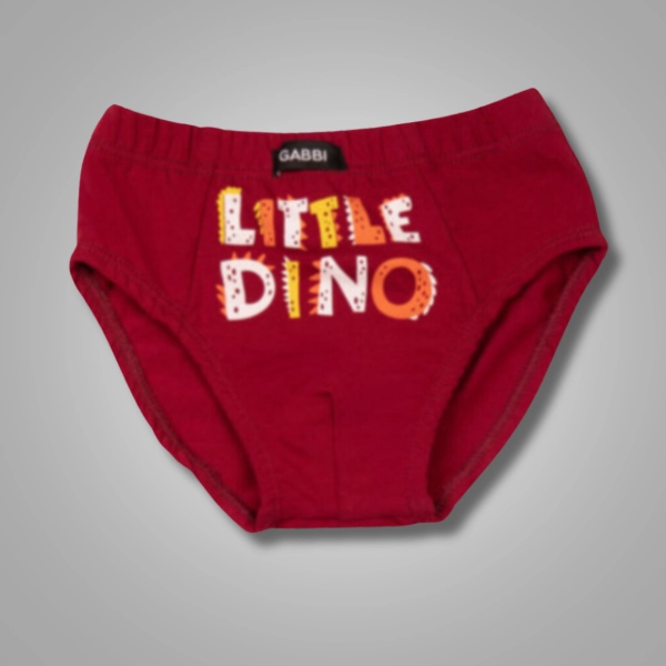 Дитячі труси для хлопчика, "Little Dino" бордовий 30р (104р - 4/5р) зображення