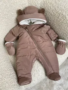 Комбінезон дитячий зимовий "Luka" мокко/коричневий 9-12 міс (80р)