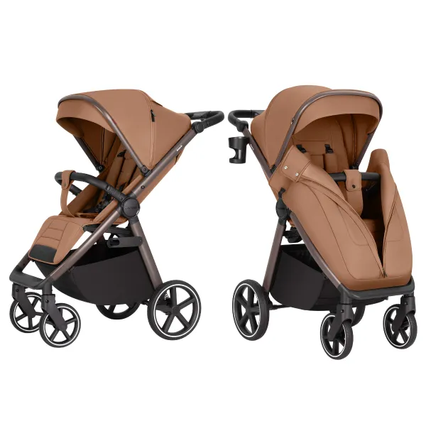 Прогулянкова коляска CARRELLO Bravo SL Deluxe CRL-5520 Caramel Beige зображення