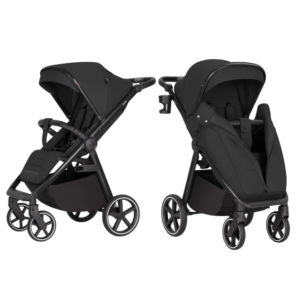 Прогулочная коляска CARRELLO Bravo SL Deluxe CRL-5520 Eclipse Black изображение