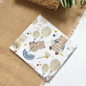 Дитяча пелюшка бавовняна - фланель 90×100 – тепла, м’яка, комфортна0