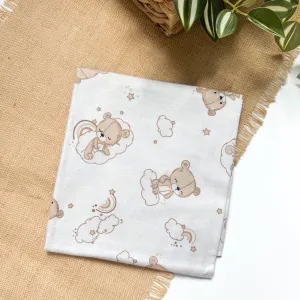 Дитяча пелюшка бавовняна - фланель 90×100 – тепла, м’яка, комфортна0