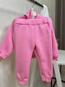 Дитячий костюм на дівчинку теплий рожевий BabyHux 5 років (110р)1
